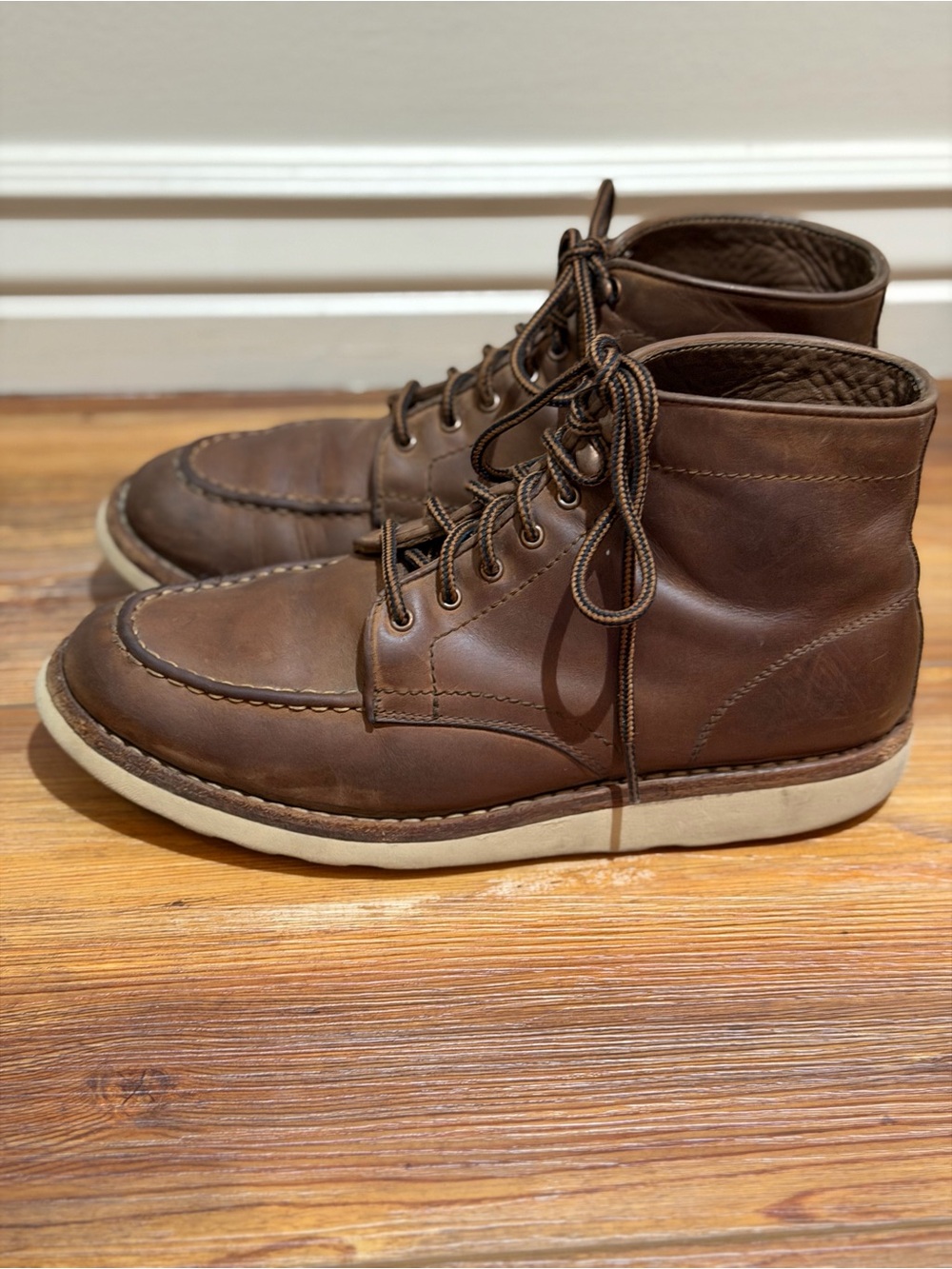 Thursday Boot Company Men's Diplomat Moc Toe Leather Boot Size 9